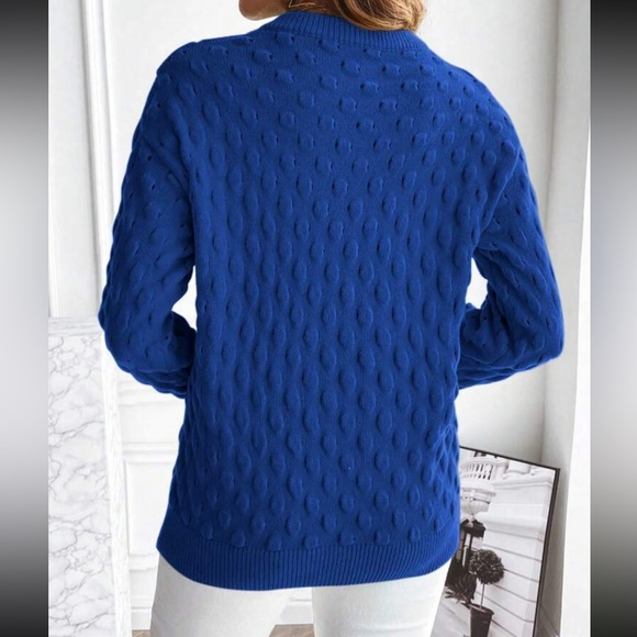 Luxe popcorn knit sweater top - Picture 11 of 16
